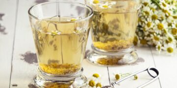 Drinking Chamomile tea